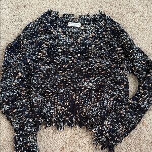 Multi color knit V-Neck Sweater